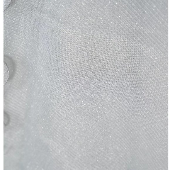 Ruffle-Edge Metallic Evening Wrap - Picture 3 of 4